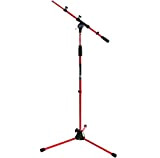 Keepdrum MS106 RD rosso per microfono Asta per microfono con giraffa + Borsa Sb – 03