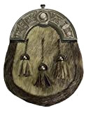 Kilt Abito formale sigillo pelle celtico Sporran Cantle antico/Kilt scozzese Sporrans