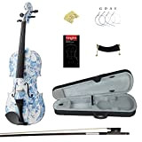 Kinglos 4/4 Elegante Colorato In Legno Massello Violino Kit Raccordi Ebano - YZ1201