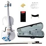 Kinglos 4/4 Semplice Colorato In Legno Massello Violino Kit Raccordi Ebano - DS005