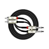 Kirlin cable ap-403pr-06/BK – 6 feet – Dual RCA to Dual 1/10,2 cm cavo patch