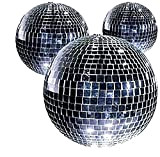 Kit 5 Sfere Specchiate Diametro 50 mm club party palla discoteca effetto speciale anni 70