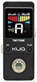 KLIQ Music Gear piccolo sintonizzatore di sintonia Pedale per chitarra e basso - Mini (alimentatore richiesto) Nero