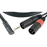 Klotz Insert Cable,2X Xlr-M/3,5Sym 2 M,Ay9A0200