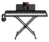 Korg B2 BK - Pianoforte digitale con 88 tasti, X-Keyboardst nder, Kopfh rer, D mpferpedal, alimentatore di rete e scuola ...