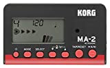 Korg MA-2 LCD Metronomo Digitale Compatto, Nero/Rosso