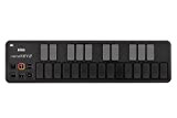 KORG nanoKEY2, mini controller tastiera MIDI USB a 25 tasti, colore: Nero