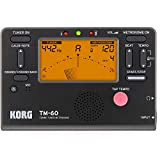 Korg TM60-BK, Metronomo con microfono a contatto Senza contatto Mic No Clip Mic Nero