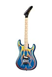 Kramer Guitars Custom Graphics Baretta "Hot Rod" Blue Sparkle con alette EVH® D-Tuna® e custodia Premium