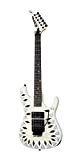 Kramer Guitars Icon Collection NightSwan Vintage White Electric Guitar with Aztec Marble Graphic
