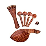 KRYDN 1 set di alta qualità 4/4 violino accessori in legno di palissandro parti raccordi, cordiera + piroli + punte ...