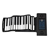 KUANDARM Pianoforte Pieghevole Portable 61 Keys Roll Up Soft Flessibile Ricaricabile Electronic Music Keyboard Piano Altoparlante Incorporato per Bambini Principianti ...