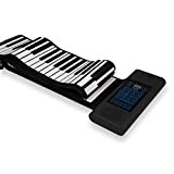 KUANDARM Pianoforte Pieghevole Roll Up Piano Flessibile Roll Up Electronic Digital Music Tastiera per Pianoforte Portable Dual Built-in Speaker Ispessimento ...