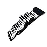 KUANDARM Pianoforte Pieghevole Tastiera Piano Elettronico Hand Roll Up Portatile Silicio 61 Keys USB con Batteria Integrata agli Ioni di ...