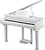 Kurzweil KAG100 lucido bianco digitale Baby Grand piano