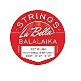 La Bella Balalaika - 3 corde singole in acciaio, con estremità ad anello