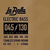 La Bella Strings »RX SERIES STAINLESS STEEL - RX-S5C - 5-STRING E-BASS« Corde per Basso Elettrico 5-Corde - Stainless Steel ...