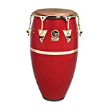 Latin Percussion Conga Galaxy Fiberglass Tumba 12 1/2" LP810X-ARG, Arena Red Sparkle, Hardware oro