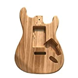 Lepeuxi Barilotto della chitarra elettrica incompiuto di legno lucidato del corpo di barilotto della chitarra dell'acero elettrico
