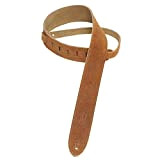 Levy's MS12-HNY Tracolla Per Chitarra 2" Suede Guitar Strap - Honey