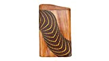 LIDAH® Didgeridoo Strumento – Box Travel Didge – 22cm – Anti russare – Legno di mogano dipinto a mano (Green/Red/Yellow ...