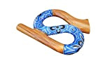 LIDAH® Snake Didgeridoo - Strumento Didgeridoo – 45cm – Anti russare – Dipinto a mano - Mogano Legno Didge (Blue ...