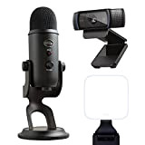 Logitech for Creators Blue Microphones Yeti, Logitech C920 HD Pro Litra Glow - Kit webcam, illuminazione e microfono per videoconferenze, ...