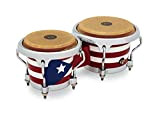 LP Latin Percussion LP817960 Bongo Mini 3.5" x 4.125" Puerto Rican Flag, Accordabile, LPM199-PR