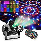 Luci da discoteca per feste, luci a LED RGB attivate dal suono per DJ e discoteca, mini stroboscopico con telecomando ...