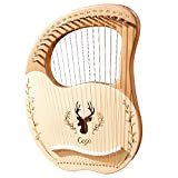 Lyre Pianoforte 19 Corde in Legno Lyra Harp Legno Mogano Lira Arpa Strumento Musicale Portatile Regalo Per Bambini/adulti/principianti Amanti Della ...