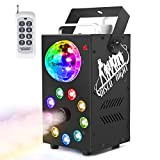 Macchina del fumo 700W con 1 palla da discoteca 9 sfere di lampada Luce LED 3 in 1 a colori, ...