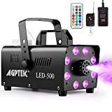 Macchina del Fumo, AGPtEK Macchina del Fumo con 13 Luci LED Colorate e Effetto RGB, 500 W e Fumo per ...