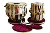 MAHARAJA Student Tabla Drum Set, Basic Tabla Set, Steel Bayan, Dayan with Book, Hammer, Cushions & Cover - Perfect Tablas ...