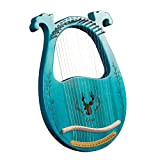 MAHWTF Lyre Harp per principianti, chiave a C a 16 corde in legno di risonanza per lira e arpa, strumento ...