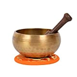 Mano tibetana martellata Meditation Singing Bowl con borsa protettiva compatibile (Ham-XS) (B24)
