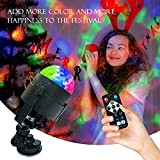 Masshomi Disco Magic Ball DJ Party Strobe Spotlight LED Strobe Light 7 Mode Change Telecomando USB Plug in Portable Rotating ...