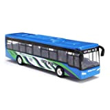 MASUNN Rosso/Blu 15Cm Tirare indietro Bus Bus Bus Modello di auto per bambini - Blu