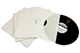 MC DAISON 50 pezzi Busta Copertina custodia interna protettiva antigraffio di alta qualità in carta bianca per dischi in vinile ...