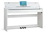 McGrey DP-18 WM Pianoforte Digitale Bianco Opaco - 88 Tasti Tastiera con azione a martello - Pianola musicale con USB, ...