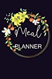 Meal Planner: Wth Grocery List Weekly Black Frame 6" x 9"