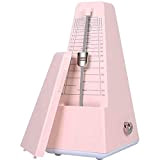 Mechanical Metronome for Guitar Bass Piano Violin Drum, Universal Classic Instrument Metronome with Shell, Gift for Children Practicing Music Home,Pink ...