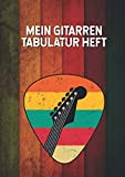 Mein Gitarren Tabulatur Heft: E Gitarren Notizbuch für Musiker | Tabulaturen Tab Heft mit leeren Tabulaturlinien und Akkorddiagrammen | DIN ...