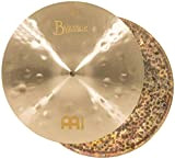 Meinl Cymbals Byzance Jazz Piatti Hihat Thin 13 pollici (33,02cm) per Batteria – Bronzo B20, Finitura Tradizionale e Extra-Dry (B13JTH)