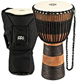 Meinl Percussion ADJ3-L+BAG - Djembe, collezione Earth Rhythm, Misura grande (12"/30,48 cm), Custodia inclusa, Colore: Marrone