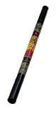Meinl Percussion DDG1-BK, Didgeridoo in legno con dettaglio dipinto a mano, 120 cm, 47", Nero