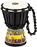 Meinl Percussion HDJ7-XXS - Mini Djembe in legno, serie Headliner, tiraggio a corde, diametro 4,5" (11,4 cm), motivo: geko