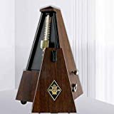 Metronomo meccanico in legno antico vintage timer musicale classico stile piramide per pianoforte violino chitarra
