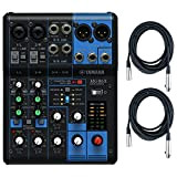 MG06X 6 Input Stereo Mixer (with SPX Effects) w/ (2) XLR Mic Cables