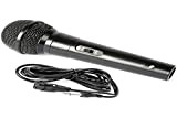 Microfono Dinamico Audio 600 Ohm con Cavo da 3 Metri e Connettore Jack per Karaoke