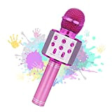 Microfono Karaoke Bluetooth con Altoparlante,Microfono Bluetooth,Microfoni Wireless Disco,Microfono Bambini Senza Fili Adulti, Portatile KTV Karaoke Player per Cantare per Android ...